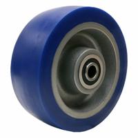 HAMILTON Caster Wheel: 8 in Wheel Dia., 3 in Wheel Wd, Polyurethane, 2,700 lb Load Rating, Cast Iron (MPN W-831-EGB-3/4). Key specifications — Brand: HAMILTON; Tread Shape: Ergo-Glide; Wheel/Tread Color: Blue.