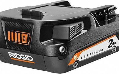 RIDGID Lithium Ion battery: 2 Ah, Battery Included, 18V DC - RIDGID Cordless Standard Tool Batteries