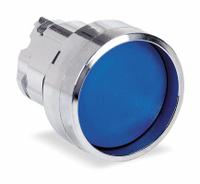 SCHNEIDER Recessed Push Button: Blue, 22 mm Mounting Size, Metallic, Momentary (MPN ZB4BA66). Key specifications — Brand: SCHNEIDER; Action: Momentary; Series: XB4; Push Button Material Type: Metallic.