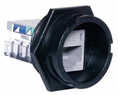 HUBBELL PREMISE WIRING Screw-In Jack: Tool-Less, Hi-Impact Category Jacks, 1 Ports, Black, 6, RJ45 (MPN HI6). Key specifications — Color: Black; Compatible Wire Material: Copper; Display Sell UOM: EA; Brand: HUBBELL PREMISE WIRING; RCA Insulator Color: Gray.