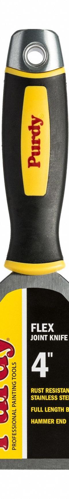 PURDY Joint Knife: Bld. Mat. Stainless Steel, Hdl. Mat. Rubber, Bld. Shp. Straight (MPN 14A900040). Key specifications — attr1004888: PURDY; attr1029665: Half.