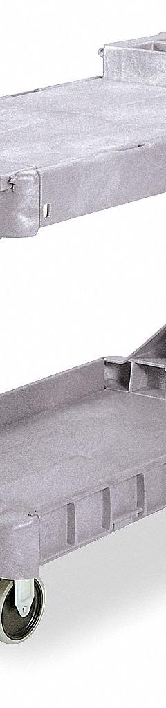 AKRO-MILS Utility Cart: 400 lb, 2 Shelves, 28 in L x 17 in W Self, Gray, Flat (MPN 30930GREY). Key specifications — Shelf Color: Gray; Brand: AKRO-MILS; Caster/Wheel Configuration: (2) Swivel with Brake.