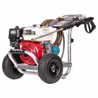 SIMPSON Gas-Powered Pressure Washer: Medium Duty, Cart, 3,400 psi, 2.5 gpm, Honda Engine (MPN 60735). Key specifications — attr1034381: Honda; attr1037666: SIMPSON.