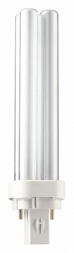 PHILIPS Compact Fluorescent Bulb: 2-Pin (G24d-2), PL-C, Fluorescent, 4100K, 1,200 lm Light Output (MPN PL-C 18W/841/2P/ALTO 10PK). Key specifications — Brand: PHILIPS; Bulb Designation: PL-C 18W/841/2P/ALTO 10PK; Dimmable: No; Color Temperature: 4100K.