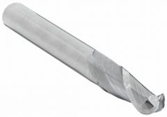 CLEVELAND Ball End Mill: Carbide, 2 Flute, 5/16" Mill Dia, 1-1/8" LOC, 3" OAL (MPN C60944)