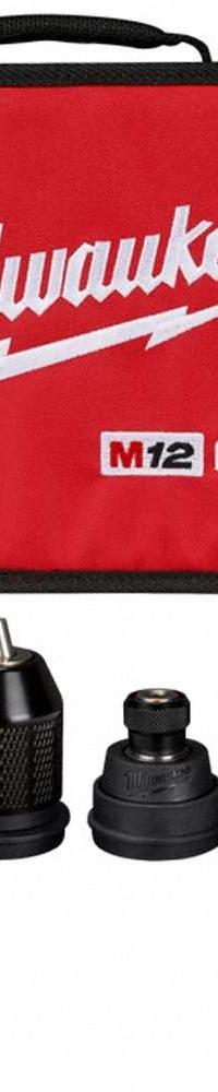 MILWAUKEE Drill/Driver Kit: M12 FUEL™, Interchangeable Chuck, 3/8 in Chuck, 1,600 RPM Max. (MPN 2505-20, 48-11-2450). Key specifications — attr1169525: Brushless.