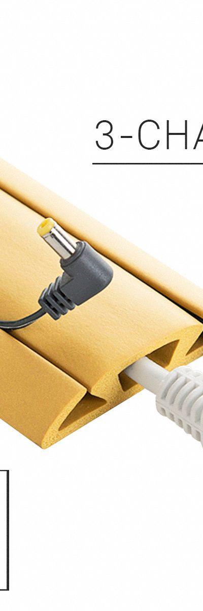 ELECTRIDUCT Cable protector: 3 Channels - Flexible Rubber Cable Floor Covers