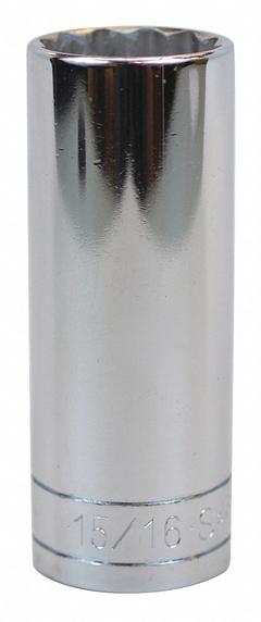SK PROFESSIONAL TOOLS Socket: Metric, 1/2 in Drive Size, 30 mm Socket Size, 12-Point, Deep, Chrome (MPN 48030). Key specifications — attr1204417: SK PROFESSIONAL TOOLS; attr1204392: Chrome.