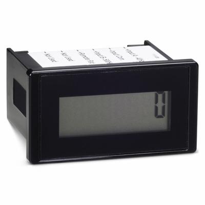 TRUMETER Hour Meter: Hour Meters, Front Panel Mounting, Digital, 1 1/8 in x 2 in