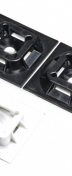 PANDUIT Cable Tie Mount: 0.21 in Slot Wd, 0.06 in Slot Ht, 1.13 in L x 1.13 in W x 0.17 in H, 500 PK (MPN ABMS-A-D). Key specifications — For Use With: Miniature, Intermediate and Standard Cable Ties; Size: 1.13 in L x 1.13 in W x 0.17 in H; Color: Natural; Brand: PANDUIT.