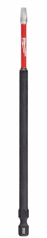 MILWAUKEE Power Bit: Power Bit, Imperial, #2 Bit Size, S2 Bit Industry Size, Std, 6 in Overall Lg (MPN 48-32-4805). Key specifications — attr1119721: Standard; attr1119722: MILWAUKEE; attr1119715: Alloy Steel; attr1119719: Hex; attr1202622: #2.