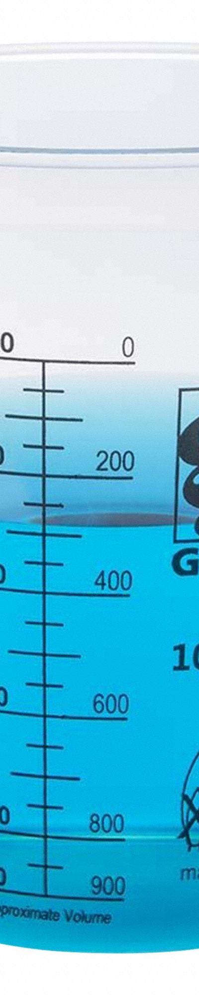 APPROVED VENDOR Beaker: Low Form - Low Form Plastic Beakers With Handles