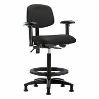 Ergonomic Chair: Vinyl, Arms Included, Ht Range 25 in to 34 1/2 in, 18 1/2 in Seat Wd, 17 in Seat Dp (MPN BR-VHBCH-RG-T0-A1-BF-RG-8540). Key specifications — Foot Support: Yes; Back Tilt Backward: 13.5°; Back Tilt Forward: 10.5°; Base Material: Nylon; Brand: APPROVED VENDOR; Product Type: Ergonomic Chair; ESD-Safe: Not ESD Safe.