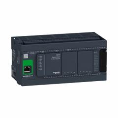 SCHNEIDER ELECTRIC Logic Controller: (16) Transistor/(4) Fast Output Out (MPN TM241CE40T). Key specifications — Manufacturer Part Number: TM241CE40T; Power Required: 24V DC; Product Type: Logic Controller; Series: Modicon M241; Number and Type of Outputs: (4) Fast Output.