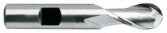 YG-1 Ball End Mill: High Speed Steel, 2 Flute, 5/8" Mill Dia, 1-1/8" LOC, 3-1/8" OAL (MPN 41086)