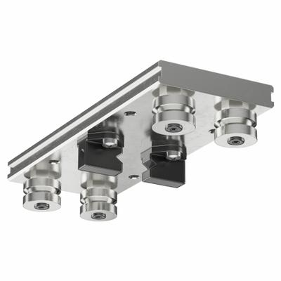HEPCOMOTION Carriage: For 76 mm Rail Wd, Roller, GV3 Std Carriage, 54.7 mm Carriage Ht - HepcoMotion GV3 Roller Carriages