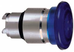 SCHNEIDER Mushroom Head Push Button: Blue, 22 mm Mounting Size, Metallic, Maintained (MPN ZB4BW663). Key specifications — Brand: SCHNEIDER; Action: Maintained; Series: XB4; Push Button Material Type: Metallic.