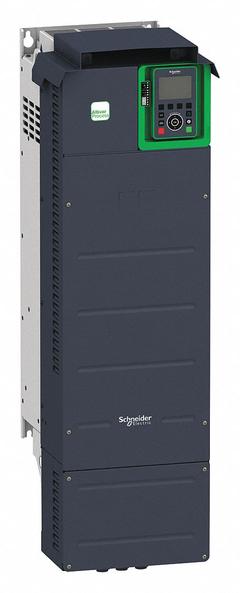 SCHNEIDER Variable Frequency Drive: In Phase Three, Out Phase Three, 40 hp, IP21, No Bypass, Compact (MPN ATV630D30M3). Key specifications — Style: Compact; Color: Black/Blue/Gray; Output Phase: Three.
