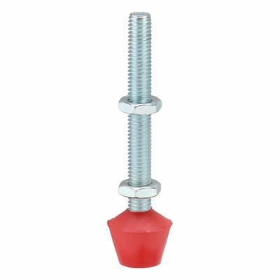DE-STA-CO Flat Tip Spindle: Neoprene Tip, M8x1.25, 3 9/32 in Lg - Neoprene Spindle Assemblies