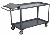 JAMCO Utility Cart: 1,200 lb, 2 Shelves, 51 in L x 31 in W x 39 in H Overall Dim, Flat (MPN SO336P500GP). Key specifications — Caster Wheel/Tread Material: Polyolefin; Brand: JAMCO; Caster/Wheel Configuration: (2) Swivel.
