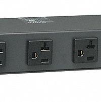 TRIPP LITE Power Distribution Unit: 120V AC, 12 Outlets, NEMA 5-15/20R, Non-Metered, 1 RU, Std (MPN RS-1215-20T). Key specifications — Plug Type: NEMA L5-20P; Brand: TRIPP LITE; Maximum Input Voltage: 120V AC; Receptacle Type: NEMA 5-15/20R; Mounting Location: Horizontal Rack; Facing: Front.