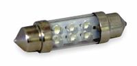 APPROVED VENDOR Compact LED Bulb: LED, Festoon, T3-1/4, 12V DC, 0.24 W Watt, Amber (MPN L10X39-A). Key specifications — Voltage: 12V DC; Brand: APPROVED VENDOR; Bulb Shape: T3-1/4; Light Color: Amber.