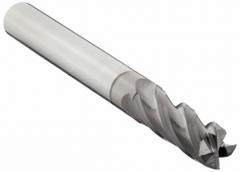 APPROVED VENDOR Square End Mill: Carbide, TiCN Coated, 4 Flute, 11/32" Mill Dia, 1" LOC, 2-1/2" OAL (MPN 206-001162)