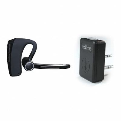 EARPHONE CONNECTION Bluetooth Earpiece: Fits Motorola, For NX/TK Series, Ear Hook - Kenwood-Compatible Earpieces & Headsets