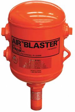 VIBCO Pneumatic Vibrator: Air Tank, 3.26 cfm @ 80 psi, 2 in NPT, 15 in H x 10 in W, Steel, ABS (MPN ABS-2). Key specifications — attr672259: VIBCO.
