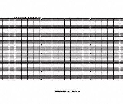 GRAPHIC CONTROLS Fanfold Paper Strip Chart: Fanfold Paper Strip Chart - Strip Chart Paper Compatible with Yokogawa