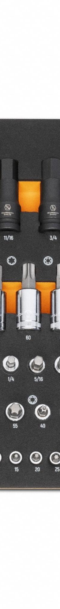 GEARWRENCH: 1/4 in, 3/8 in, 1/2 in Drive, 88 Piece, SAE (MPN GWMSBSKCBSAE). Key specifications — attr1224269: 1/4 in, 3/8 in, 1/2 in; attr1204638: Drive Tools Included; attr1204658: No; attr1204673: Socket Bits Included; attr1204681: Wrenches Not Included; attr1204688: GEARWRENCH; attr1224230: Friction; attr1224354: No Thin Wall.