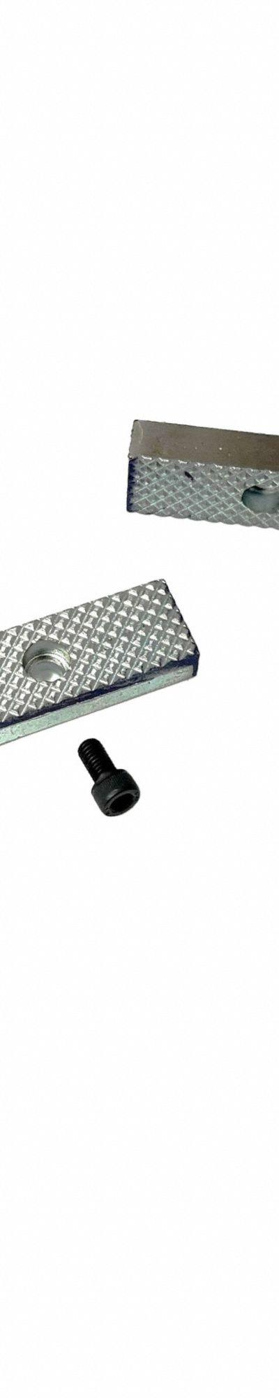 PALMGREN Standard Jaw Plate Kit: Steel - Screw-In Vise Jaw Caps