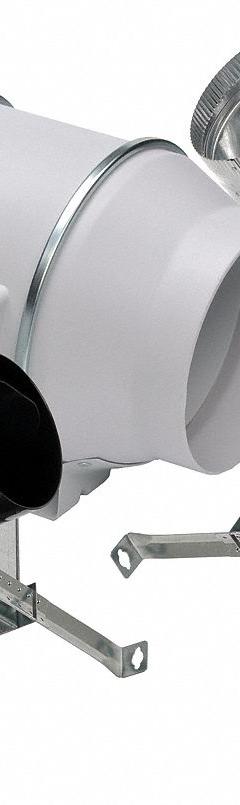 In-Line Duct Fan: 293 cfm Max., 6 in Duct, 65 W, 120V AC, 1 Ph, IP44, Thermoplastic (MPN KIT-TD150H). Key specifications — Includes: (2) Halogen Light Grilles; Brand: SOLER & PALAU; Speed Controllable: Yes; High-Efficiency Motor: No; Housing Material: Thermoplastic; Nameplate Voltage: 120V AC; Number of Speeds: 1; Airflow @ 0.000 in SP - Range: 250 to 499 cfm.