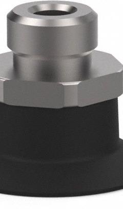 DE-STA-CO Vacuum Pad Assembly: G1/8 in, 20.07 mm Pad Dia, NBR, Black, 7.11 mm Pad Ht, 50A (MPN VC-F20N-18M). Key specifications — attr1019194: VC-F20N-18M; attr1019196: DE-STA-CO; attr1019197: 50A.