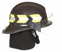 FIRE-DEX Fire Helmet: White, Fiberglass, Modern Rear Brim, Chin Strap, Suspension (MPN 911H931). Key specifications — Color: White; Chin Strap: Yes; Brand: FIRE-DEX; Shell Material: Fiberglass; Style: Modern Rear Brim; Suspension: Yes.