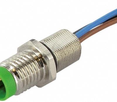 MURRELEKTRONIK Cordset: M8 Male – Front Mounting Receptacle - M8 Receptacles for Signal & Low-Power Applications
