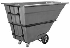 AKRO-MILS Tilt Truck: 40.5 cu ft, 2,000 lb, 85 in L x 38 in W x 50 in H, (1) Swivel/(2) Axle-Mounted (MPN 77710GREY). Key specifications — Color: Gray; Brand: AKRO-MILS; Caster/Wheel Configuration: (2) Axle-Mounted.