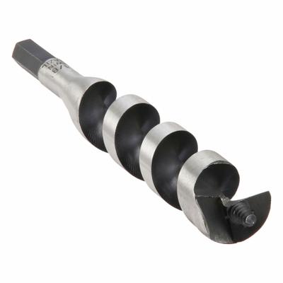 IRWIN Auger Bits: 1 1/8 in Drill Bit Size, 7 1/2 in Overall Lg, Hex Shank - Spur Auger Drill Bits
