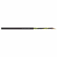 CHAINFLEX Control Cable: 16 AWG Conductor Size, 5 Conductors, PVC, Order by the Foot, Black (MPN CF150-UL-15-05). Key specifications — Conductor Size: 16 AWG; Minimum Bend Radius Factor - Fixed: 4 x OD; Minimum Bend Radius Factor - Flexible: 6 x OD; Shielding: Unshielded; Brand: CHAINFLEX.