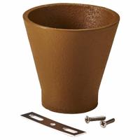 JAY R. SMITH MFG. CO Funnel Assembly: 4 in Overall Wd, 4 1/4 in Overall Ht, Cast Iron, Duco Coated (MPN 3580). Key specifications — Material: Cast Iron; Connection Type: Screw; Brand: JAY R. SMITH MFG. CO; Color: Yellow.
