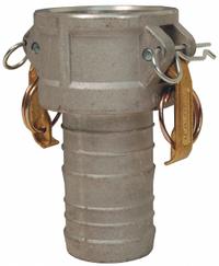 Cam and Groove Coupling: 1 1/4 in Coupling Size, 1 1/4 in Hose Fitting Size, 4 1/32 in Overall Lg (MPN G125-C-AL). Key specifications — Fitting Type: Male Hose Shank; Gasket Material: Nitrile; Brand: DIXON VALVE & COUPLING.