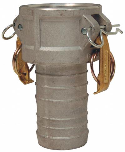 DIXON VALVE & COUPLING Cam and Groove Coupling: 1 1/4 in Coupling Size, 1 1/4 in Hose Fitting Size - Type C Aluminum Cam & Groove Fittings