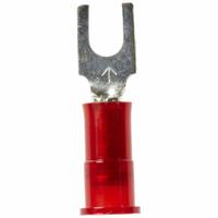 3M Fork Terminals: Red, Nylon, #6 Stud Size, 22 AWG – 18 AWG Wire Range, Block Fork, 600 V (MPN MNG18-6FB/SK). Key specifications — Barrel Style: Insulation Grip; Manufacturer Part Number: MNG18-6FB/SK; Brand: 3M.