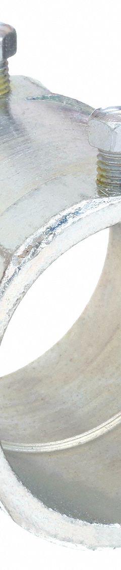 RACO Set Screw Coupling: Steel, 1 1/2 in Trade Size, 2 5/8 in Overall Lg, IMC/RMC, Concrete Tight (MPN 3026). Key specifications — Compatible Conduit Type: RMC; Brand: RACO.