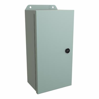 HAMMOND Electrical Enclosure: Steel, 12 in x 6 in x 4 in, NEMA 12/13/3R/4, w/Panel - Steel Washdown Enclosures