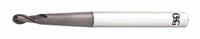 OSG Ball End Mill: Carbide, TiAlN Coated, 2 Flute, 2 mm Mill Dia, 5 mm LOC, 80 mm OAL (MPN HP418-0781)