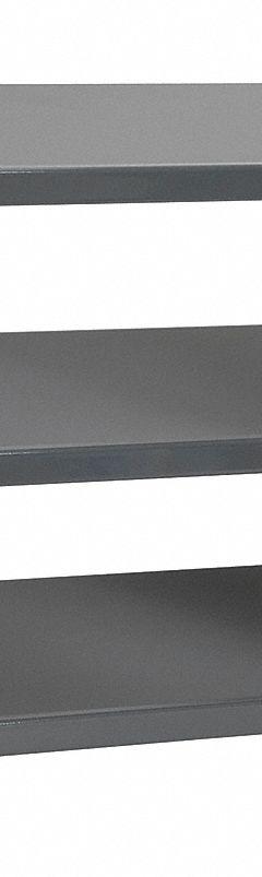 AKRO-MILS Bench Pick Rack: 36 in x 12 in x 25 in, 1 Sided, 0 Bins, 3 Shelves (MPN APRBENCH). Key specifications — Includes Bins: No; Frame Color: Gray; Frame Material: Steel; Brand: AKRO-MILS.