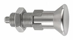 KIPP Indexing Plunger: Locking, 18-8 SS Body w/ 400 SS Plunger, 1"-8 Thread, 20 N to 46 N Nose Force (MPN K0632.004516A8). Key specifications — Brand: KIPP.