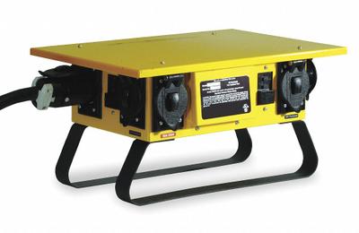 HUBBELL WIRING DEVICE-KELLEMS Power Distribution Box: Single Phase, 125/250V AC, CS6375 - Power Distribution Boxes
