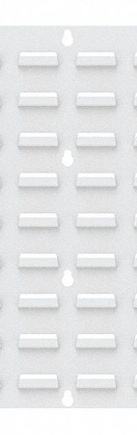 AKRO-MILS Louvered Panel: 20 in x 36 in x 5/16 in, 1 Sides, 0 Bins, White (MPN 30636TEXWHT). Key specifications — attr38851: White; attr38864: Powder Coated; attr38845: AKRO-MILS.